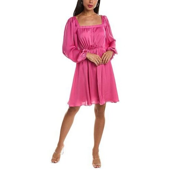 Kobi Halperin Women's Stavy  Mini Dress Size XL Pink Lady Short Skirt - Picture 14 of 15